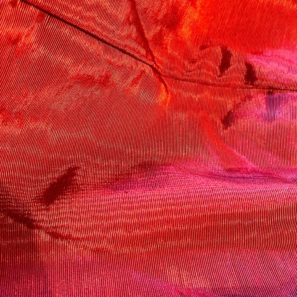 Silk moire fabric maroon queen size mattress bed skirt dust ruffle bedskirt EUC